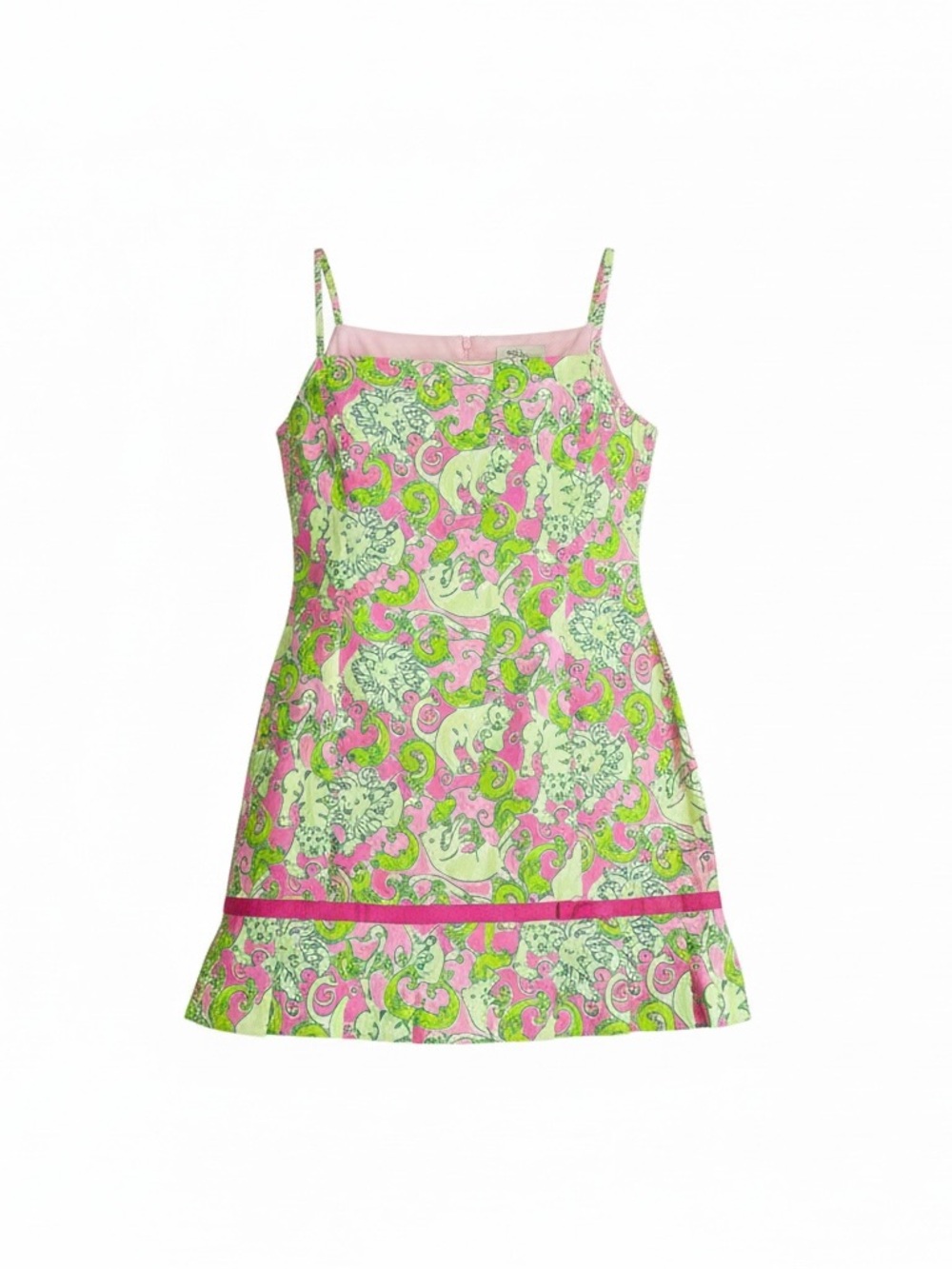 Vintage RARE Lilly Pulitzer Fried Catfish Midi Dress Women's Size 14 A-Line - Picture 2 of 11